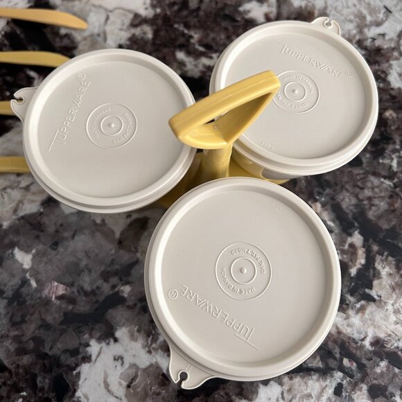 Vintage 1970's Tupperware Condiment Caddy - Picture 3 of 4